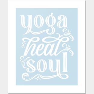 Yoga Heals Soul Posters and Art